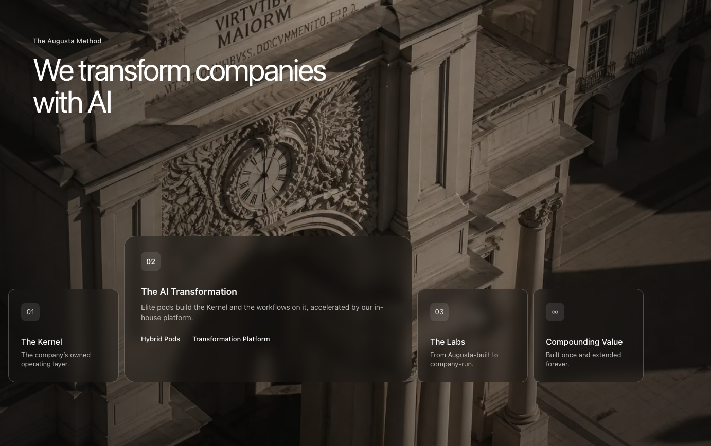 Built for transformation desktop screen
